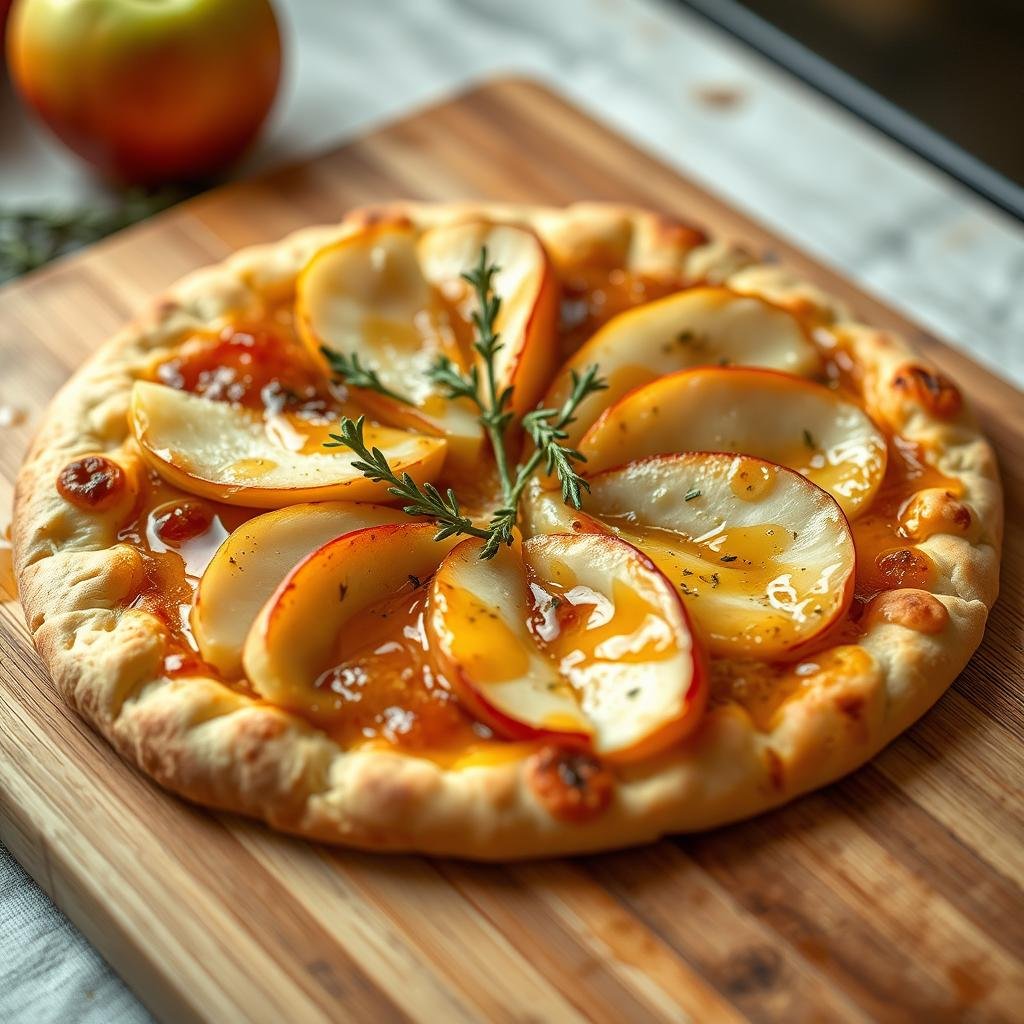Brie and Apple Pizza: Sweet and Creamy