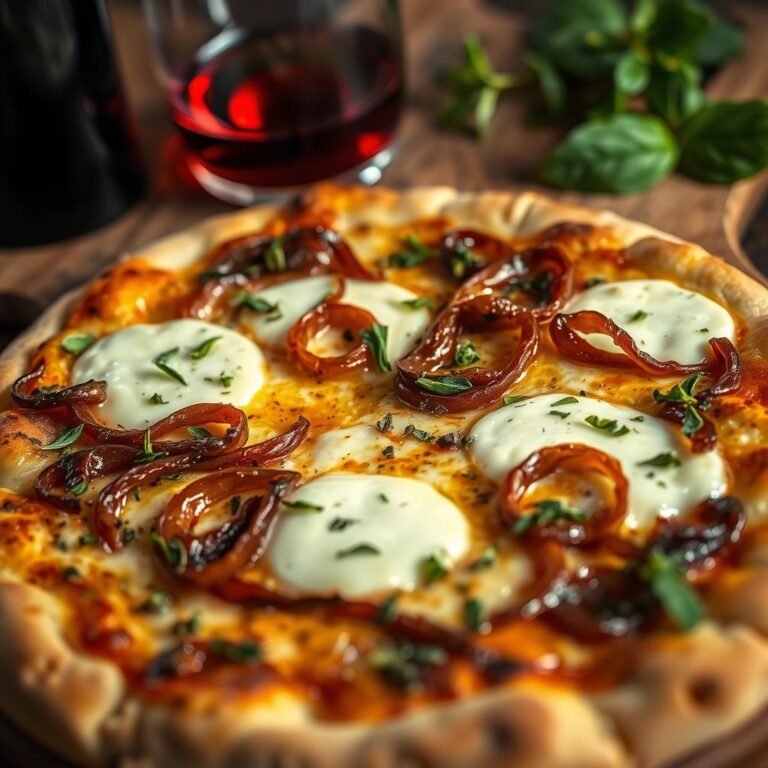 Caramelized Onion and Goat Cheese Pizza