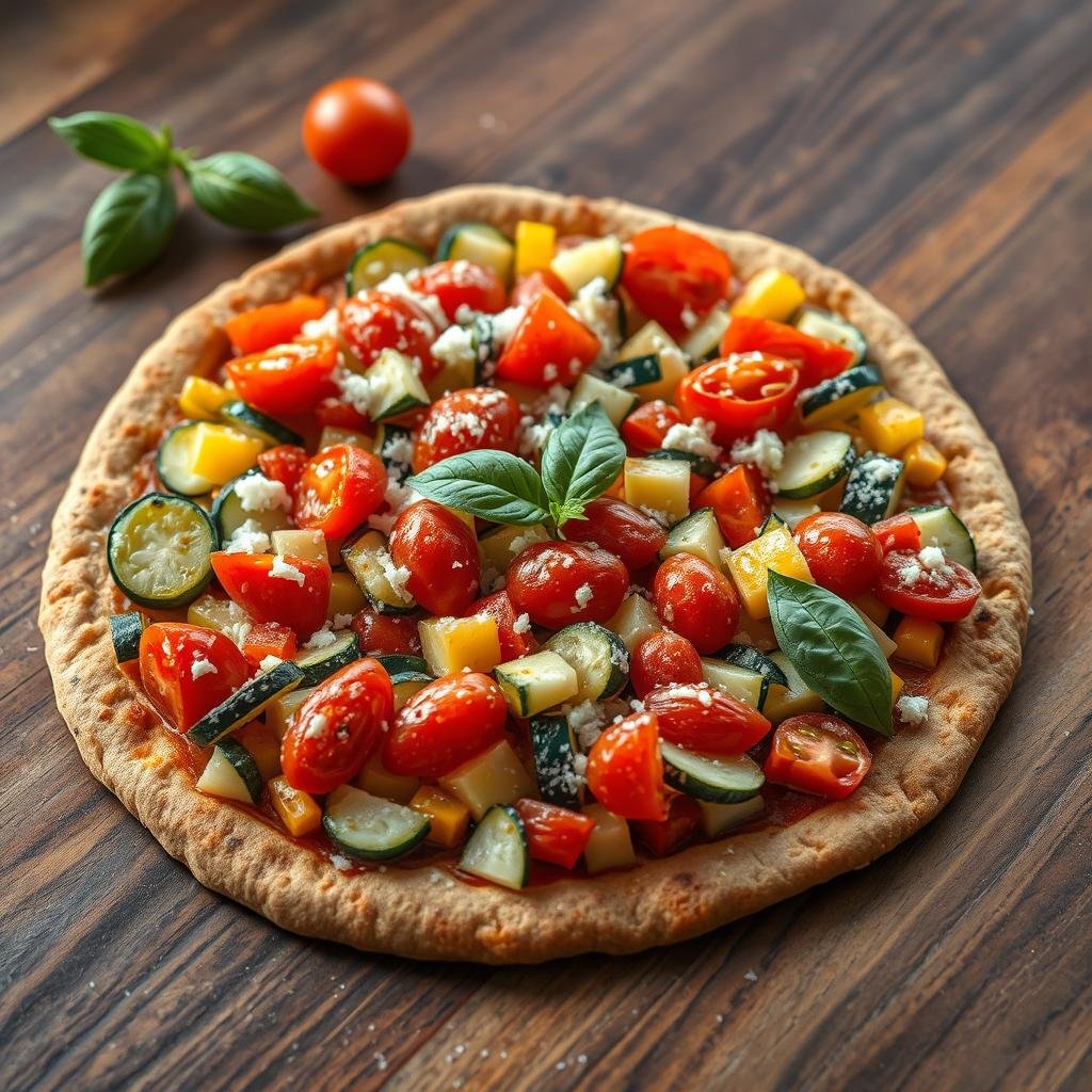 Healthy Pizza Recipe: Whole Wheat Veggie Pizza