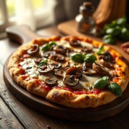 Mushroom Pizza Recipe: Garlic Mushroom Pizza