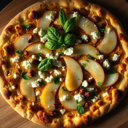 Pear and Gorgonzola Pizza: Sweet and Tangy
