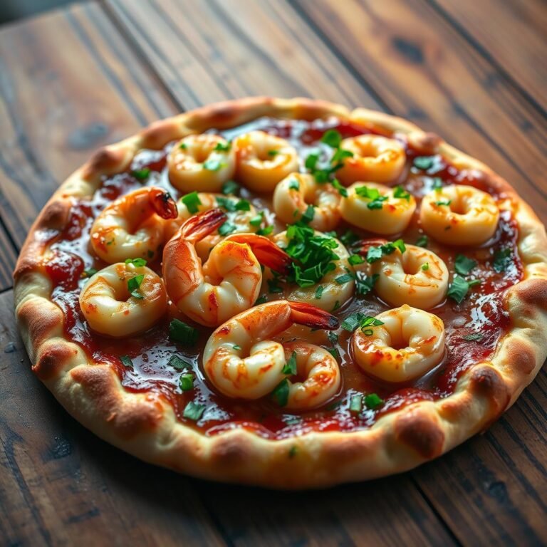 Shrimp Scampi Pizza: Garlic Butter Shrimp Pizza