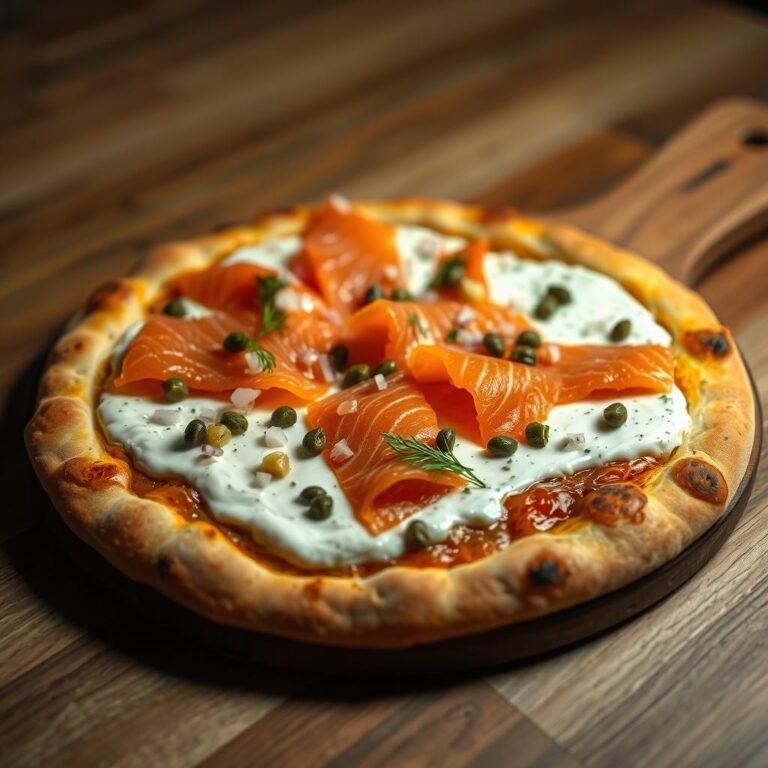 Smoked Salmon Pizza: Lox and Cream Cheese Pizza