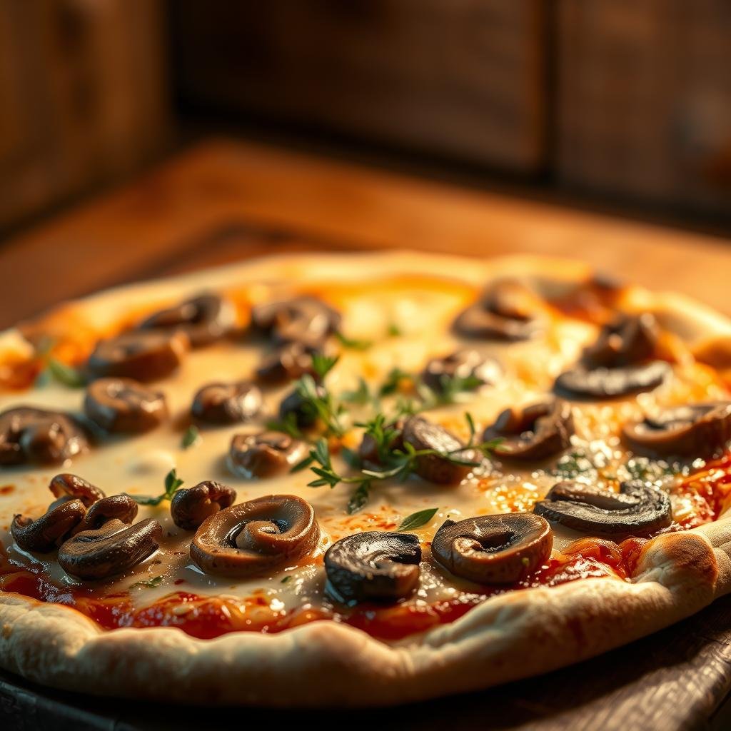 garlic mushroom pizza