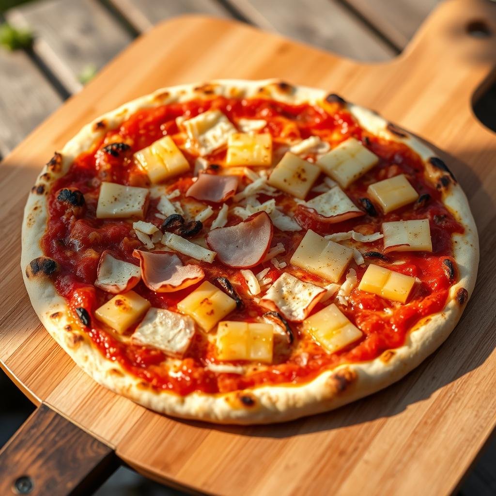 grilled pizza