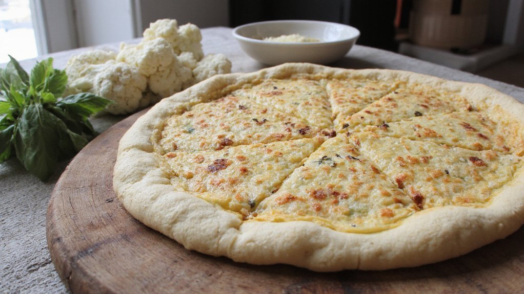 low carb cauliflower pizza alternative