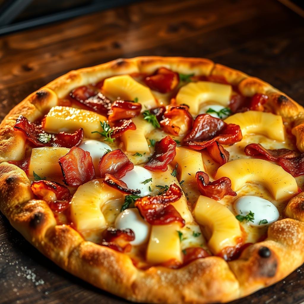 pineapple bacon pizza