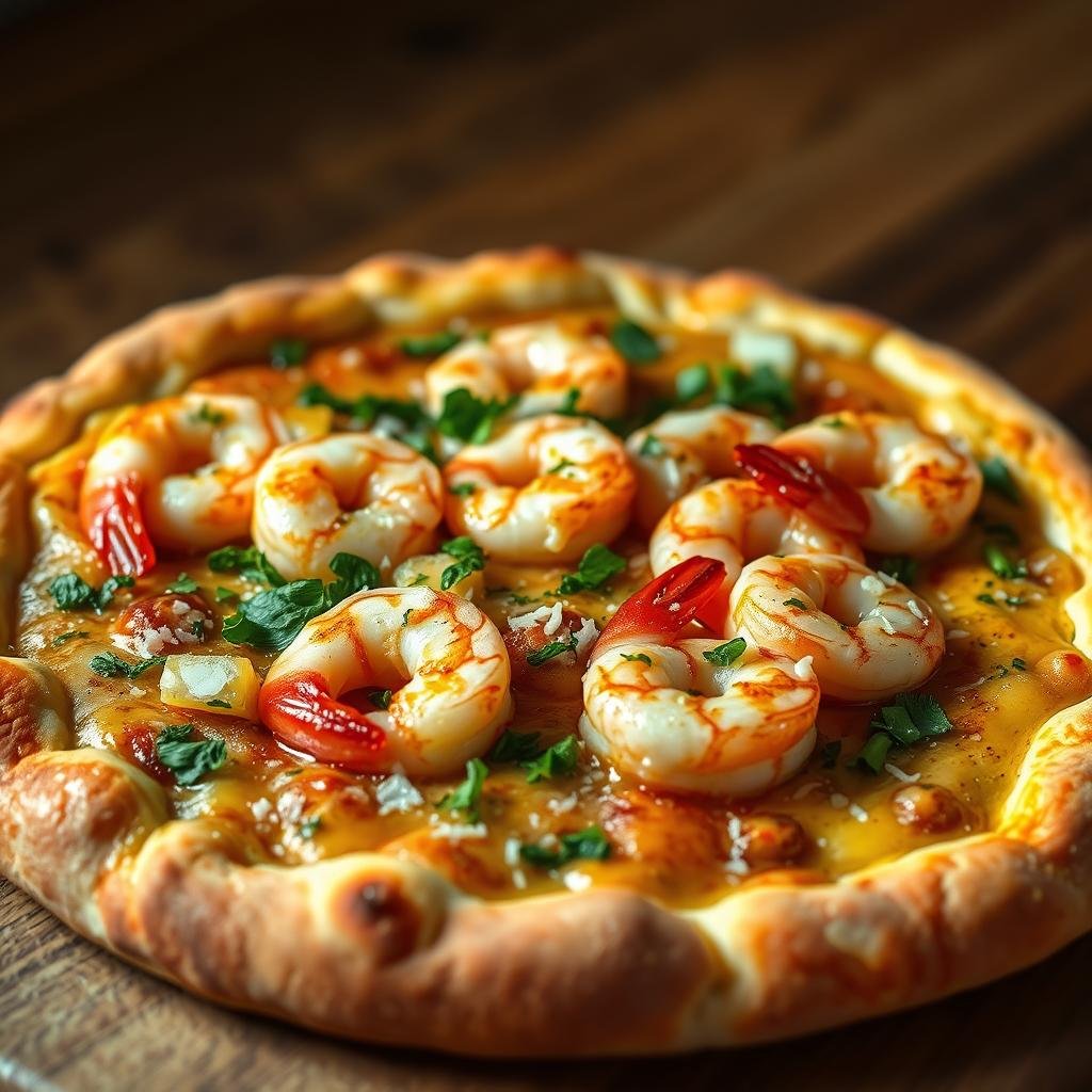 shrimp scampi pizza crust
