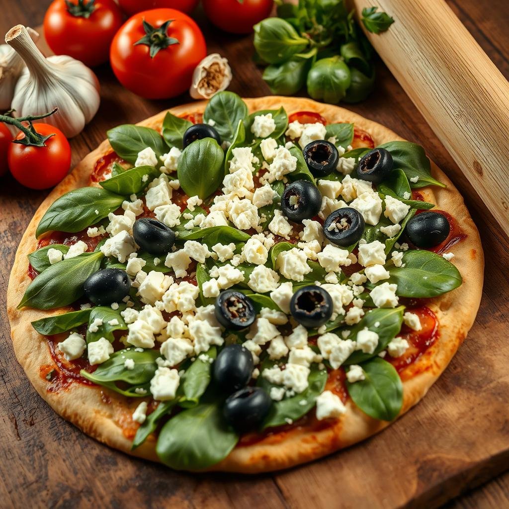 spinach and feta pizza ingredients