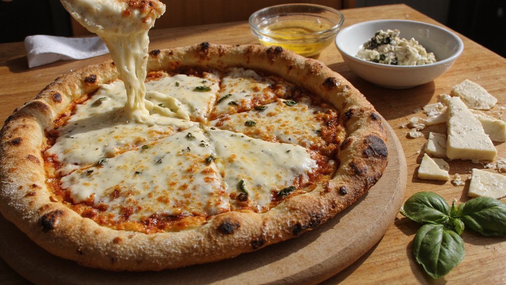 stretchy creamy predictable pizza