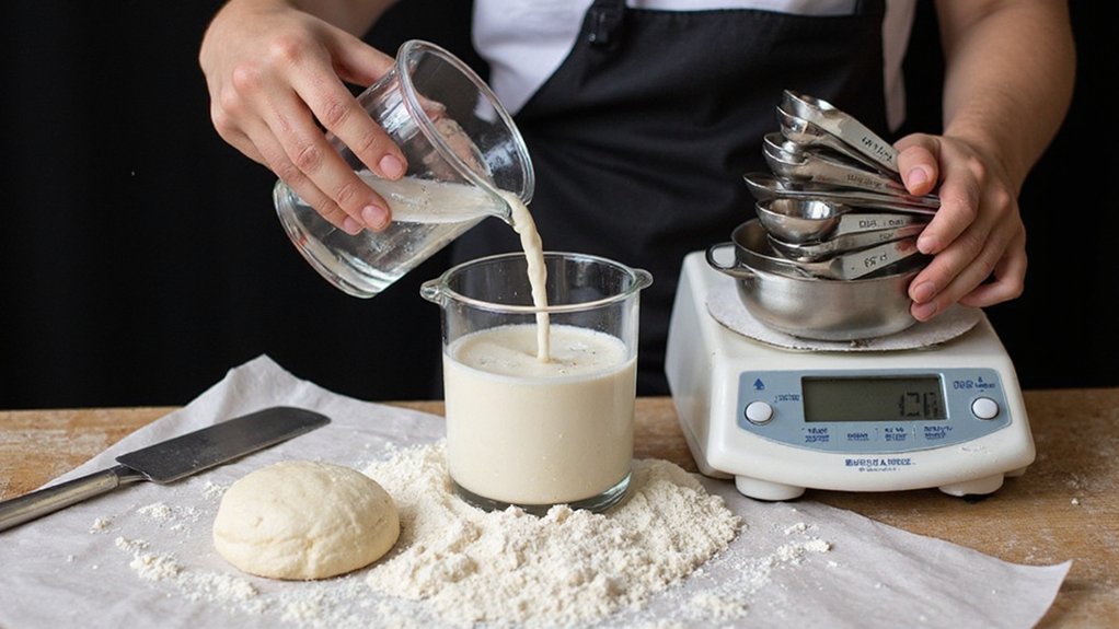 water to flour ratio