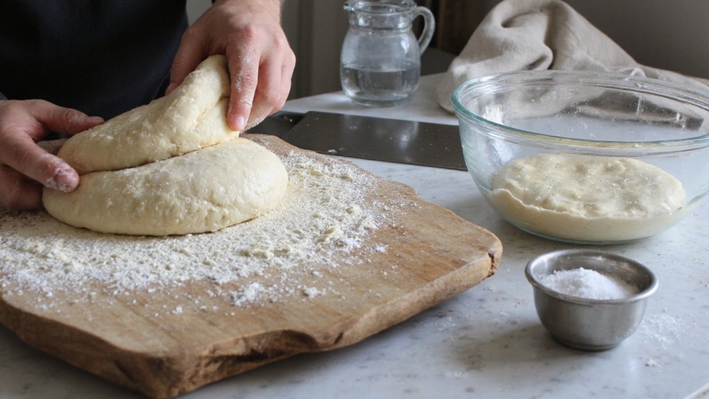 weigh hydrate add salt portion