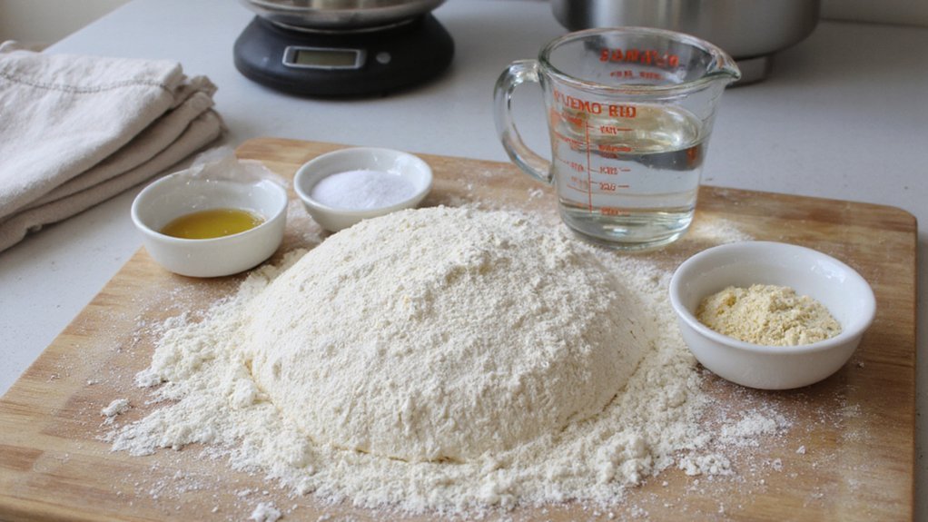 weigh ingredients for consistency