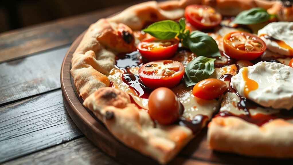 balanced burrata tomatoes balsamic