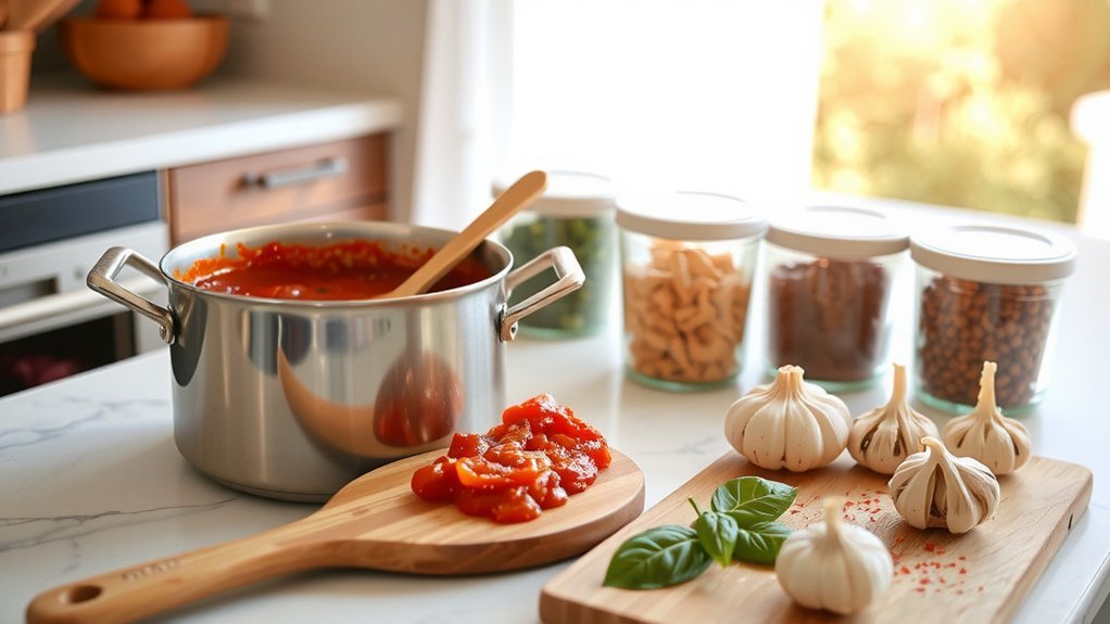 bright simmered onion garlic sauce