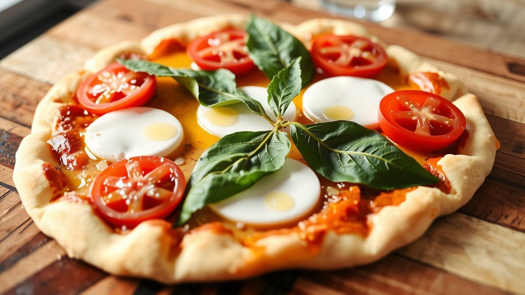 bright tomatoes silky mozzarella