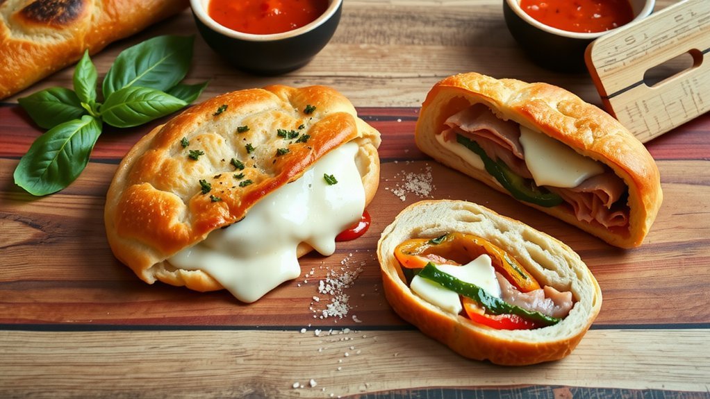 calzone vs stromboli recipes