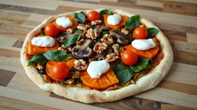 filling vegetarian pizza toppings