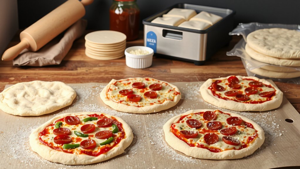 freezer ready crusts with shortcuts