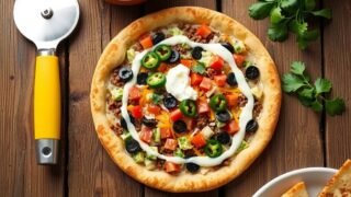 fusion taco pizza dinner