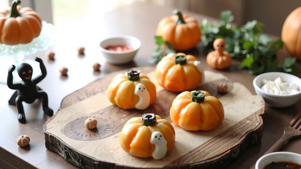 pumpkin shaped pizza bake timing