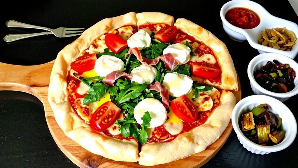 simple bright pizza toppings