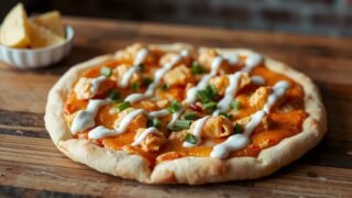 spicy buffalo chicken pizza