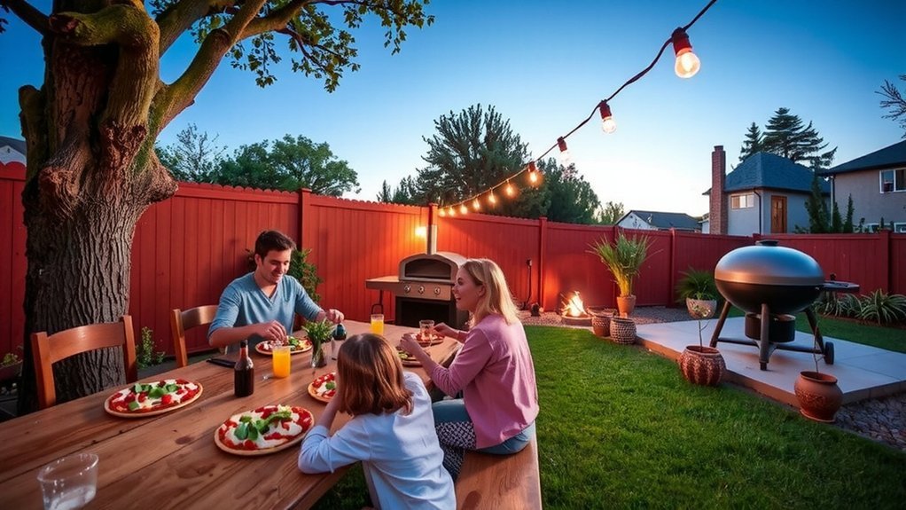 wood fired oven or grill