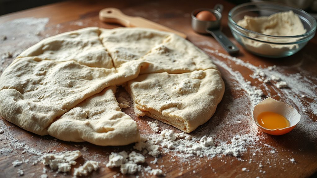 avoid over kneading dough