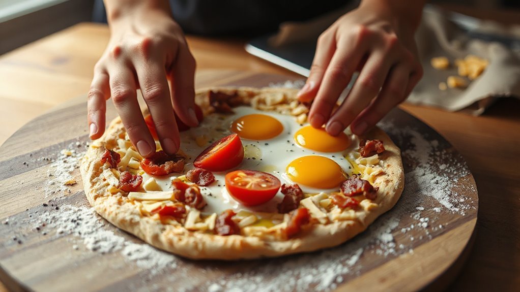 bake your breakfast pizza