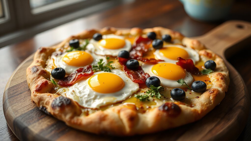 breakfast pizza flavor variations