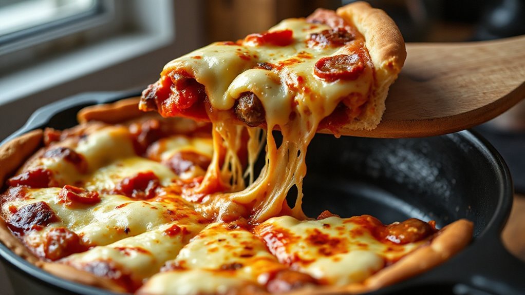 chicago style deep dish pizza