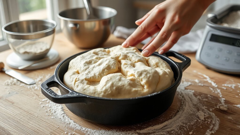 deep dish pizza dough preparation