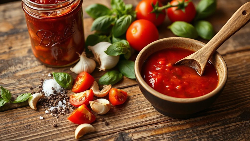 fresh tomatoes herbs spices