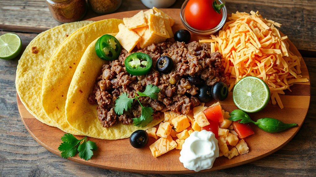 gather essential mexican pizza ingredients