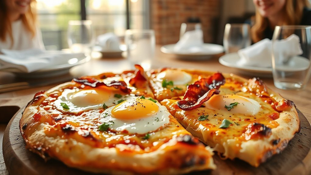 homemade breakfast pizza delight