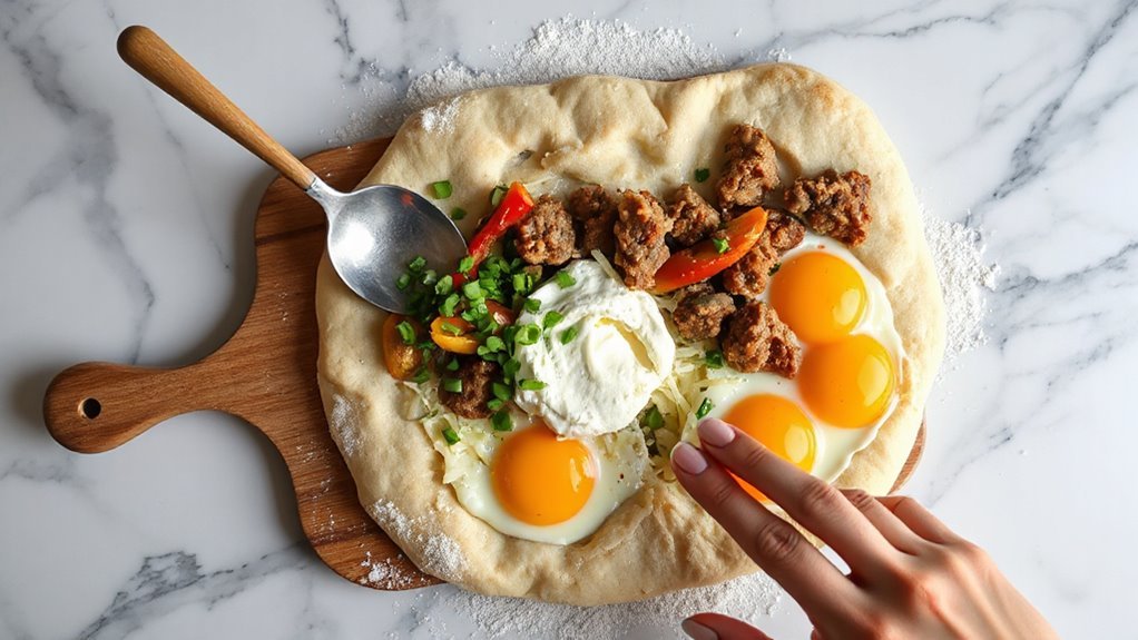 layer ingredients for breakfast