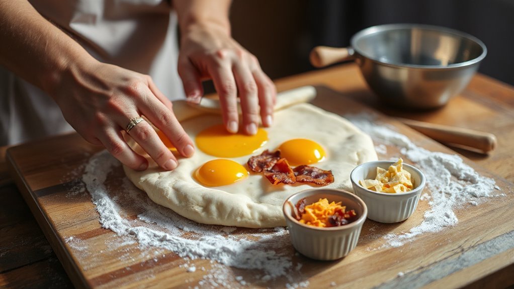 make breakfast pizza dough