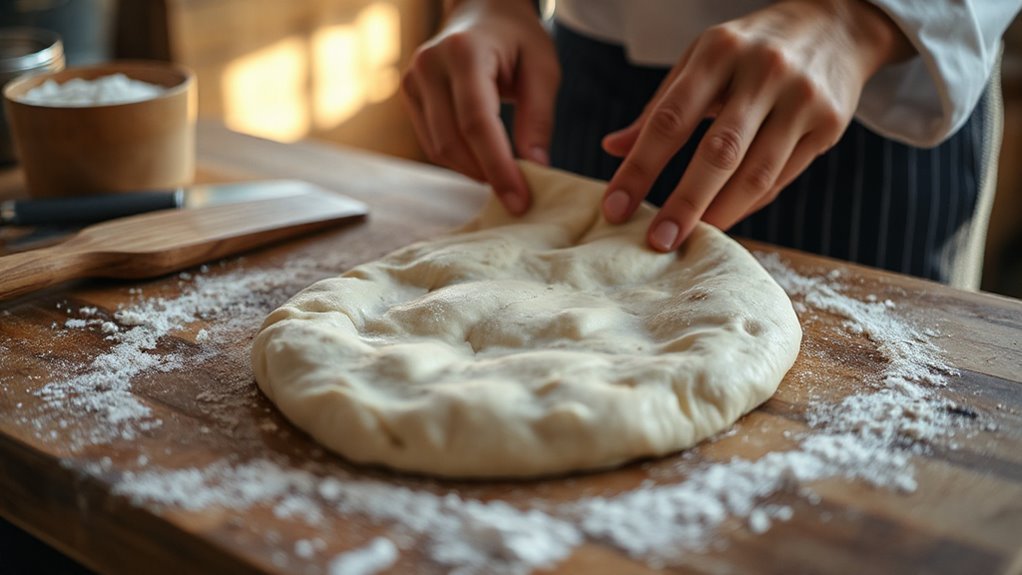 perfect pizza dough shaping