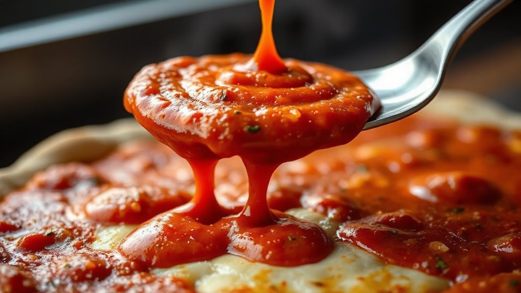 perfect pizza sauce thickness