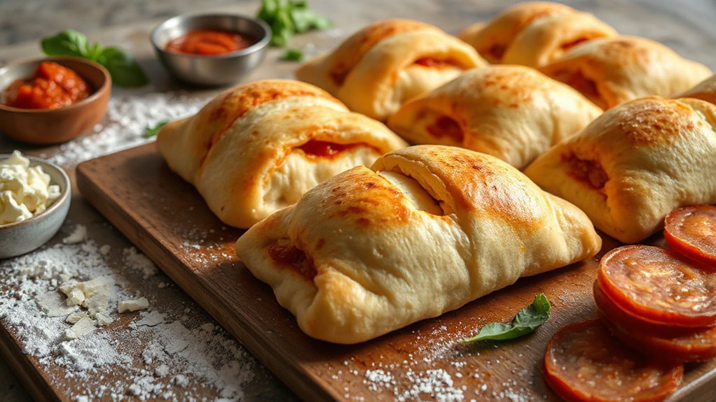 perfect quick pizza rolls