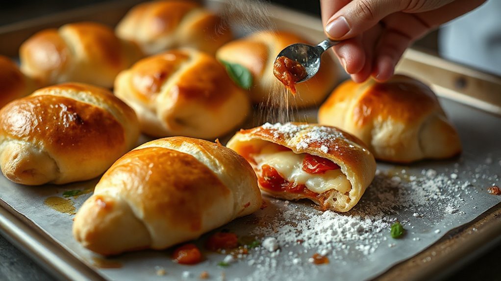 perfectly crispy pizza rolls