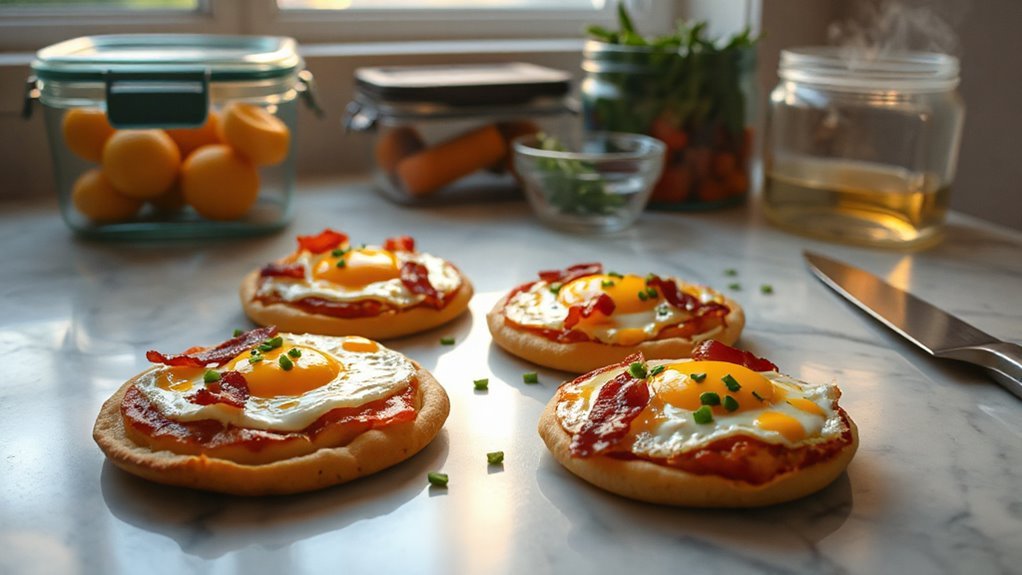 prepped pizza for mornings