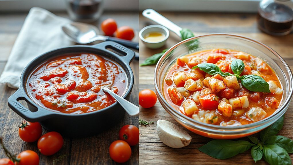 raw freshness vs cooked richness