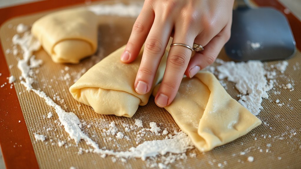 seal pizza rolls securely