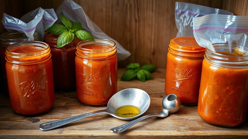 store and freeze sauce