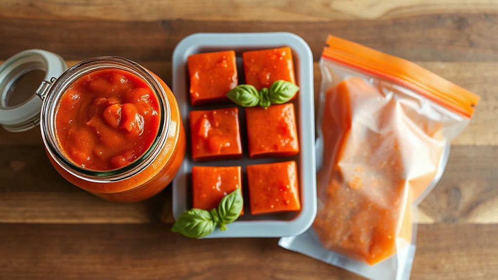 storing leftover pizza sauce