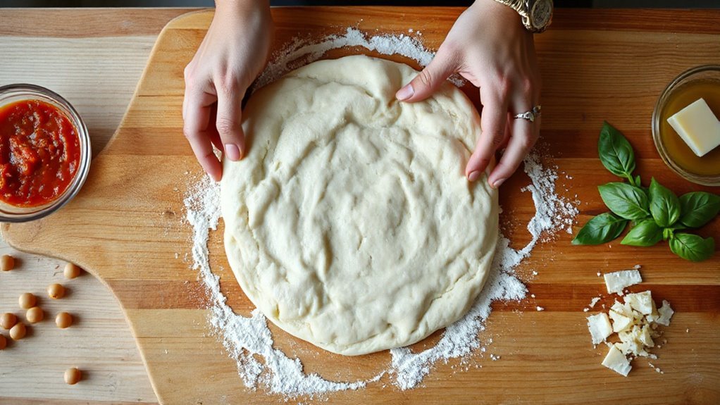 vegan pizza dough creation