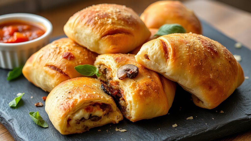 vegan pizza rolls celebration